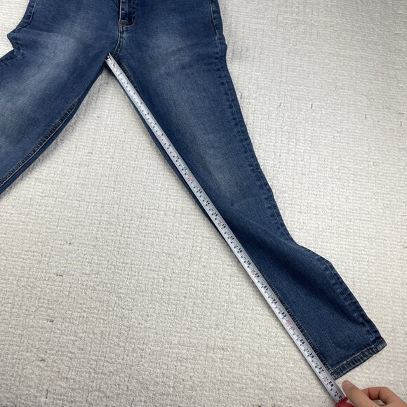 Womens Jeans N89 Obey Propaganda Stretch Blue Sz 28 Tight Straight Leg - Picture 11 of 16